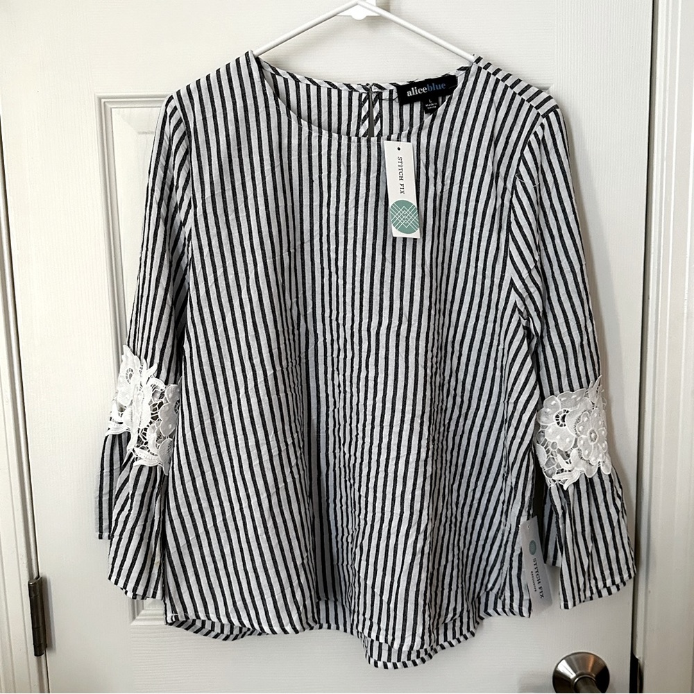 AliceBlue Summer Top; Size L